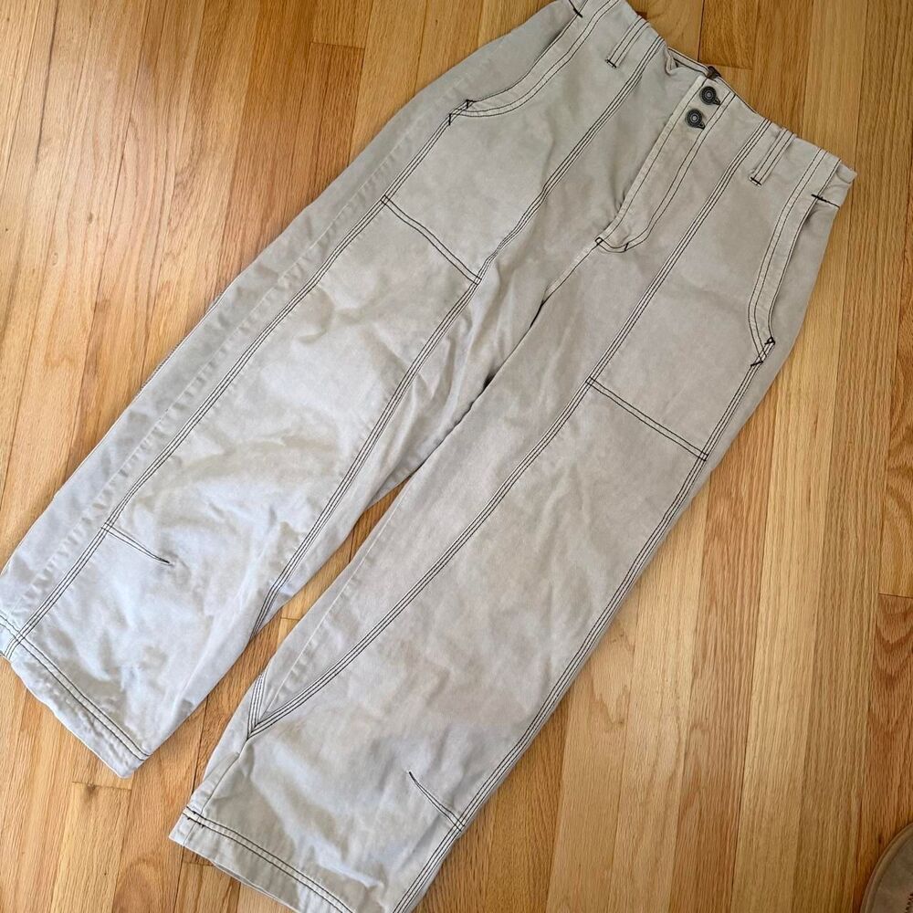 Free People Sawyer Carpenter Pant in Morning Oat size 4 Petite